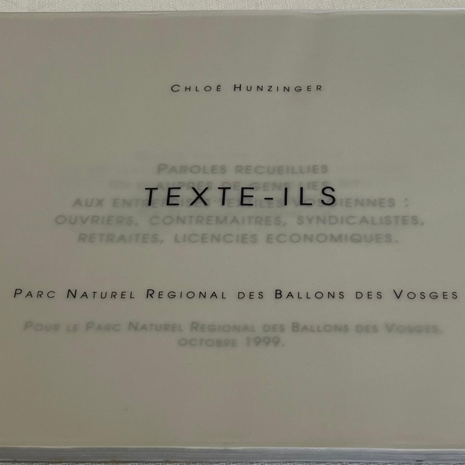 livre artiste Chloe Hunzinger